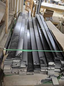 Large Lot of (60) 4-12 x 12 x 7 Mocha Solid Soft Maple MoldingTrim