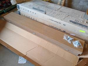 Oak Toned Bifold Closet Doors - Overall Size 48 x 80-58 x 1-38