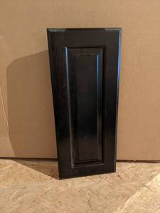 Lot of (17) Mocha Solid Soft Maple Cabinet Doors 9 x 21