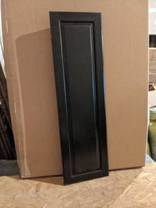 Lot of (5) Mocha Solid Soft Maple Cabinet Doors 12 x 40