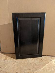 Lot of (14) Mocha Solid Soft Maple Cabinet Doors 15 x 24