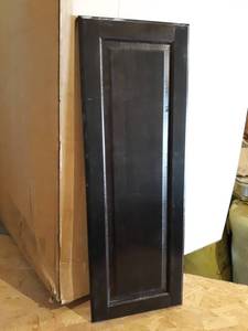 Lot of (6) Mocha Solid Soft Maple Cabinet Doors 12 x 34