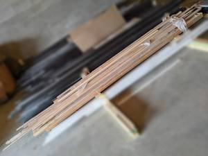 Large Lot of about (55) Pieces of Solid Oak Trim and More