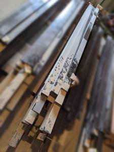 Large Lot of (40) 3 x 34 Mocha Solid Soft Maple MoldingTrim w Groove