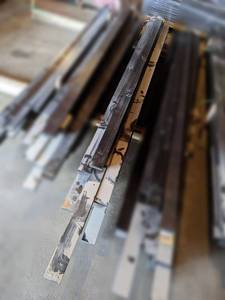 Large Lot of (40) 3 x 34 Mocha Solid Soft Maple MoldingTrim w Saw Kerf
