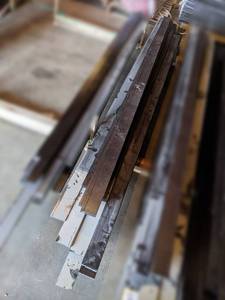 Large Lot of (40) 3 x 34 Mocha Solid Soft Maple MoldingTrim w Saw Kerf