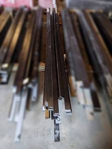 Large Lot of (60) 2 x 34 Mocha Solid Soft Maple MoldingTrim w Saw Kerf