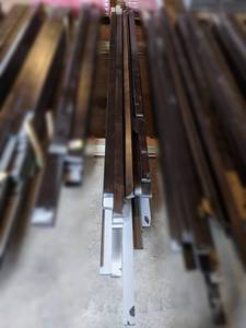 Large Lot of (50) 2 x 34 Mocha Solid Soft Maple MoldingTrim w Saw Kerf