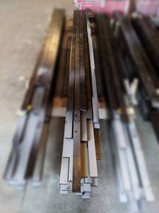 Large Lot of (60) 2 x 34 Mocha Solid Soft Maple MoldingTrim w Saw Kerf