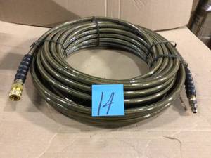 lot 14 image: Monster Hose 38 in. x 100 x 4500 PSI Cold Water ReplacementExtension Hose Customer Return See Pictures