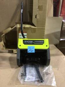 lot 26 image: Expand-It Snow Thrower Attachment by RYOBI Customer Return See Pictures 