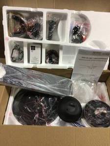 lot 41 image: Hanahan 52 in. LED Outdoor Textured Black Ceiling Fan with Light Kit Customer Return See Pictures