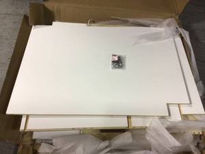 lot 42 image: Shaker Ready To Assemble 30 in. W x 34.5 in. H x 24 in. D Plywood Specialty Base Kitchen Cabinet in Denver White Customer Return See Pictures