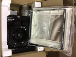 lot 55 image: Whisper Fit EZ Quiet 80 or 110 CFM Ceiling Low Profile Dual Speed Bath Exhaust Fan Customer Return See Pictures