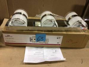 lot 63 image: Haswell 24-Watt Polished Chrome Integrated LED Bath Light #577783 Customer Return See Pictures
