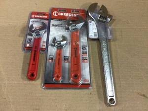 lot 77 image: 6 in. and 10 in. Adjustable Wrench Set by Crescent Customer Return See Pictures