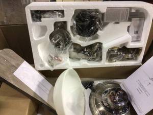 lot 85 image: Rothley II 52 in. Brushed Nickel LED Ceiling Fan with Light Kit Customer Return See Pictures