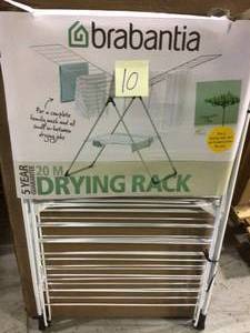 66 ft. (20 m) Indoor White T-Model Drying Rack by Brabantia Customer Returns See Pictures