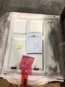 Concord RTA 30 in. W x 21 in. D Bath Vanity Cabinet Only in White Gloss Customer Returns See Pictures