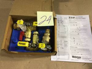 Brass Service Valves for Tankless Water Heaters by Rheem Customer Returns See Pictures