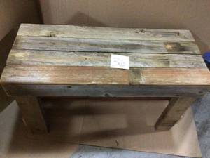 Reclaimed Barnwood Natural Bench Customer Returns See Pictures