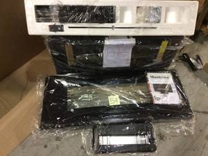 42 in. Curved Front Wall-Mount Electric Fireplace in Black by Muskoka Customer Returns See Pictures