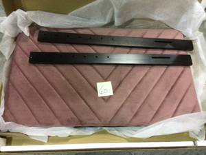 Alyson Angular Channel Tufted Performance Velvet Twin Headboard in Dusty Rose Customer Returns See Pictures