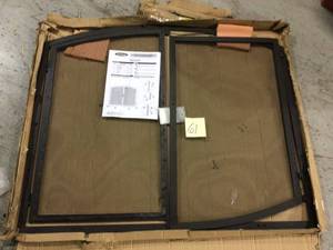 Black Wrought Iron 39 in. W Single-Panel Durable Fireplace Screen with Doors and Heavy Guage Mesh by UniFlame Customer Returns See Pictures