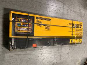 Yellow 4-Tier Steel Garage Storage Shelving Unit (77 in. W x 72 in. H x 24 in. D) by DEWALT Customer Returns See Pictures