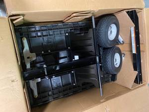 EZ Stow Hauler for Lawn and Garden Tractors and Zero-Turn Mowers with Hitch by Arnold Customer Returns See Pictures
