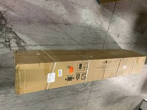 Ready-to-Assemble 24-Gauge Steel Freestanding Garage Cabinet in Black (36 in. W x 72 in. H x 18 in. D) by Husky Customer Returns See Pictures