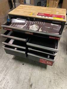 Husky 46 in. 9-Drawer Mobile Workbench Customer Returns See Pictures