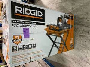 12 Amp Corded 8 in. Tile Saw with Extended Rip by RIDGID Customer Returns See Pictures