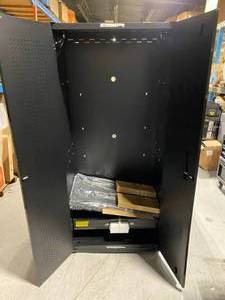 Husky 53 in. W x 69 in. H x 19 in. D Steel Garage Cabinet Set in Black (6-Piece) (see pictures carefully) (in good condition)