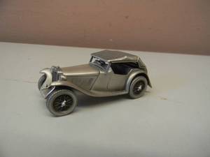 lot 36 image: VINTAGE COLLECTORS CASE INC 143 SCALE MG-TC PEWTER CAR - NICE - SEE PICTURES