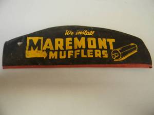 lot 67 image: VINTAGE WE INSTALL MAREMONT MUFFLERS GAS STATION ATTENDANT HAT - ORIGINAL - AWESOME PIECE - SEE PICTURES