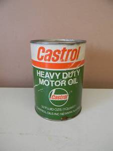 lot 81 image: VINTAGE CASTROL HEAVY DUTY MOTOR OIL ONE QUART CAN - FULL - VERY COOL - SEE PICTURES