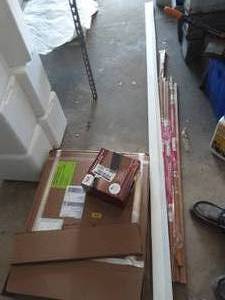 Rubber Wall Base, Plastic Track For Sliding Doors & Steel Garage Door Piece
