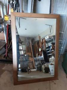 Large Framed Mirror 35x32