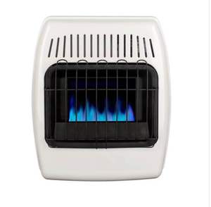 Thermostatic 10,000 BTU Blue Flame Vent Free Dual Fuel Wall Heater