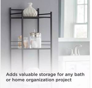 Slat Style 14 in. Wx11 in.Dx 58.5in. H Towel Tower in Bronze