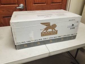 52 Ceiling Fan Savoy House Brushed Pewter with 5 blades (new in box)