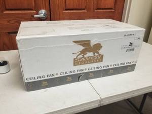 52 Ceiling Fan Savoy House Brushed Pewter with 5 blades (new in box)