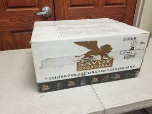 52 Ceiling Fan Savoy House Renaissance Guild Dark Bamboo with 5 blades (new in box)