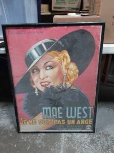 lot 31 image: Mae West Poster 28x36