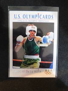 lot 10 image: 1992 US Olympic Cards Oscar De La Hoya Rookie Card #23