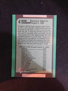 lot 19 image: 1991 Bowman Rod Carew In Person Autograph