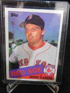 lot 67 image: 1985 Topps Roger Clemens Rookie Card #181 LK
