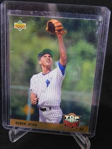 lot 79 image: 1993 Upper Deck Derek Jeter Rookie Card #449 LK