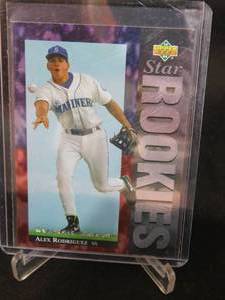 lot 80 image: 1994 Upper Deck Electric Diamond Alex Rodriguez Rookie Card #24